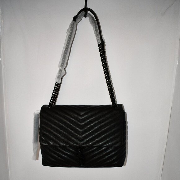 Rebecca Minkoff Edie Quilted Leather Flap Shoulder Bag in Black #XF18MEQD37 NWT - Picture 1 of 7